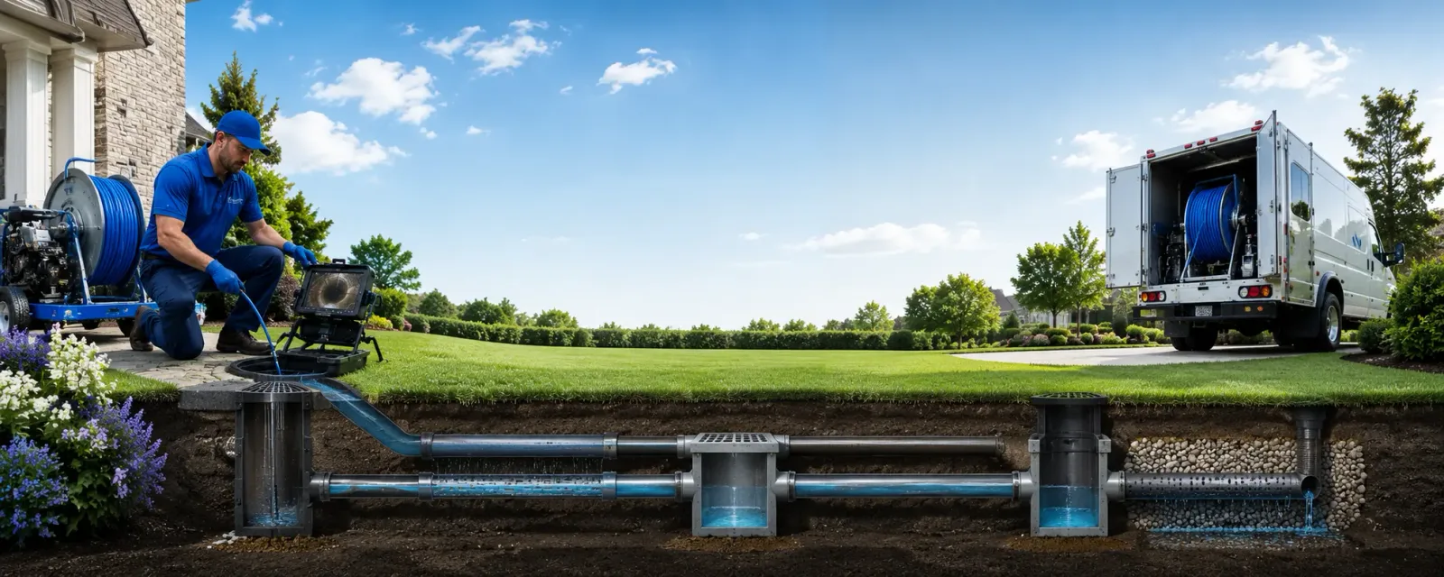 Outdoor drain cleaning information for Glendale, RI